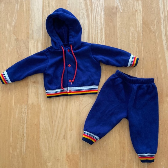 Other - Vintage 80s baby hooded sweatshirt and joggers